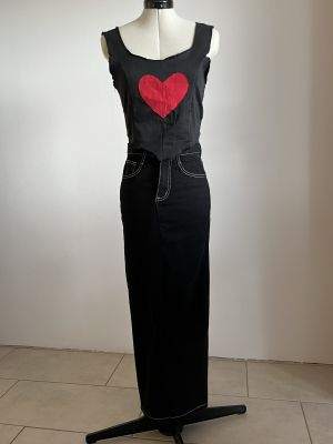 Schnrtop und Jeansrock von Lilli Saeid vorne